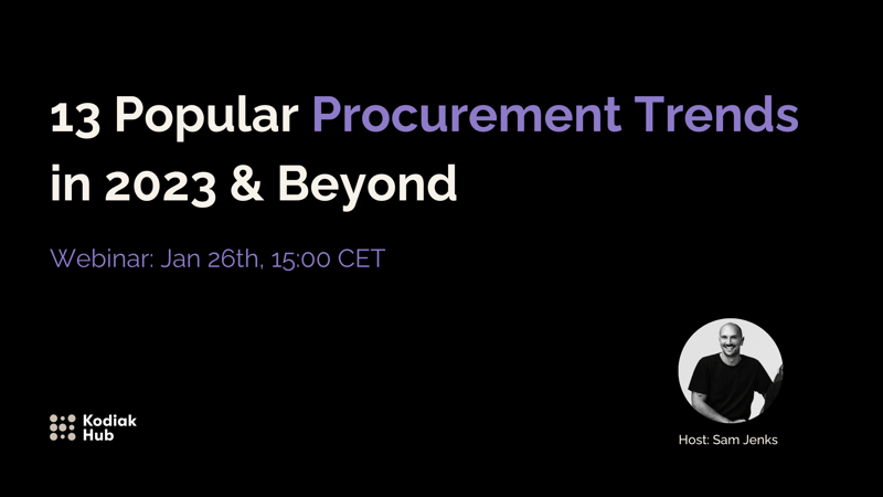 13 Popular Procurement Trends in 2023 & Beyond
