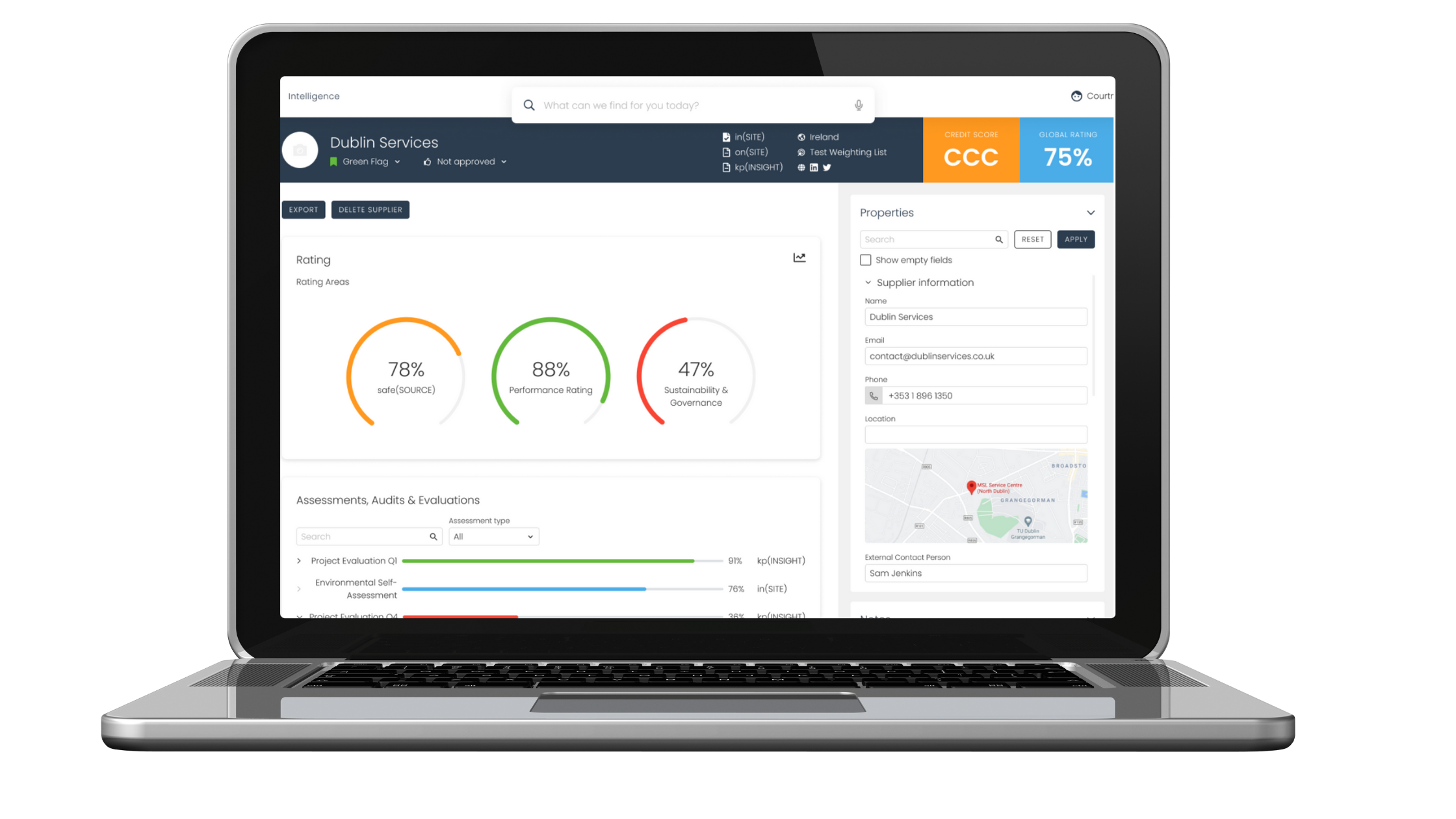 Supplier Insights software