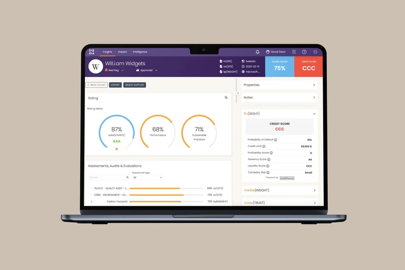 Supplier Scorecard Risk