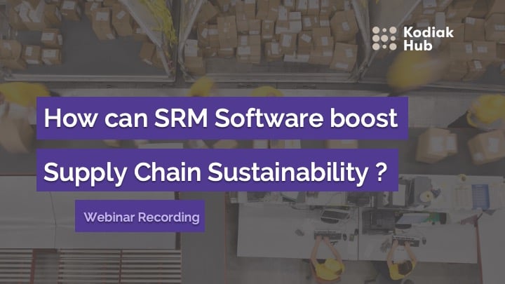 How can SRM Software boost Supply Chain Sustainability?