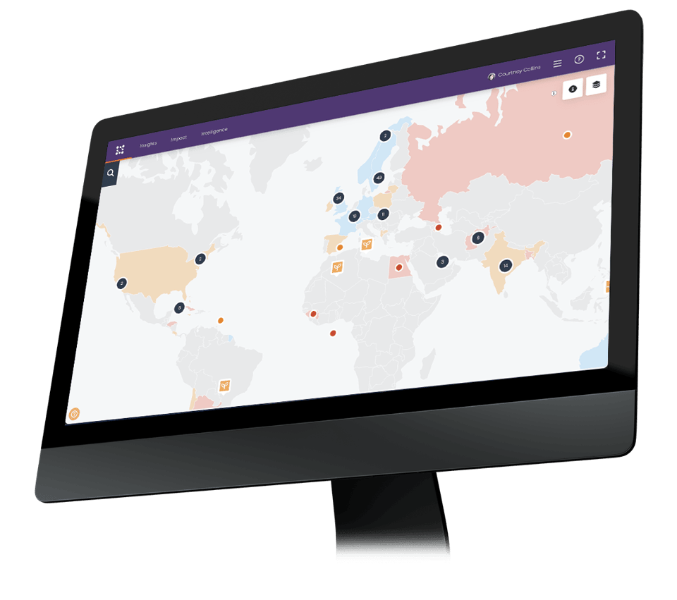 Kodiak Hub global supply chain map