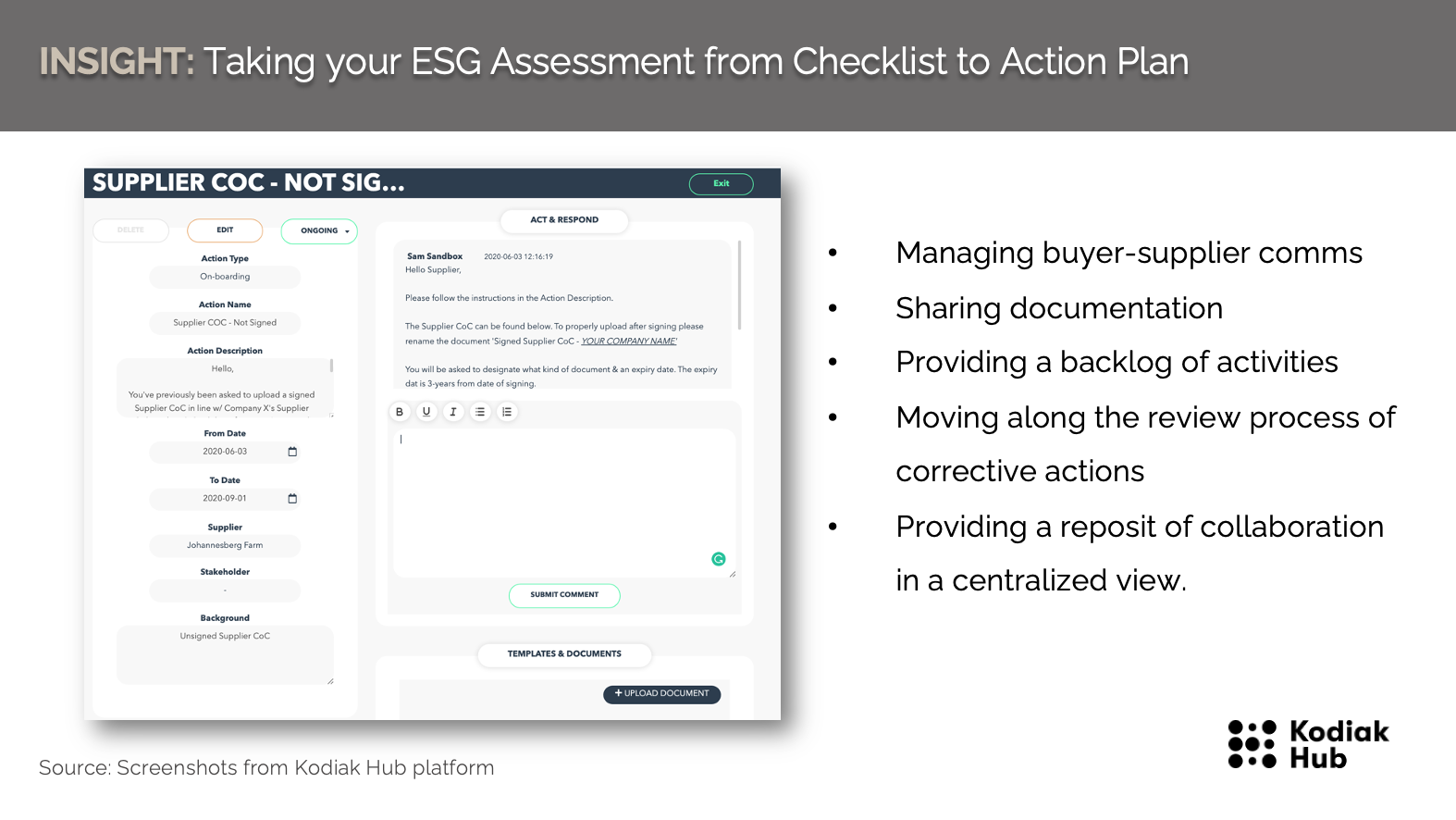 Turn ESG Assessments into Action Plans