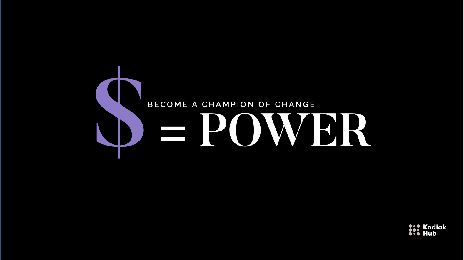 Become a champion of change supplier diversity