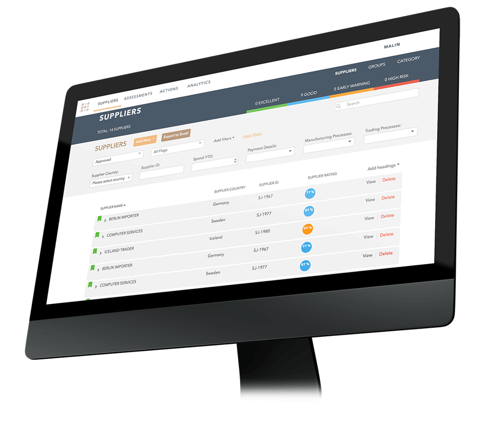 Supplier information Management - SRM Software