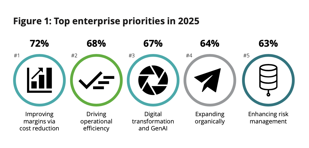Deloitte CPO 2025 Survey - Top priorities